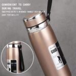 1000ml large capacity stainless steel thermos bottle hot cold vacuum flask water bottle random color 3