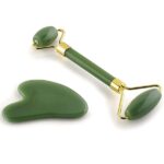 combo pack marble jade roller with stone marble ice roller facial massage derma roller pack of 3 2 2