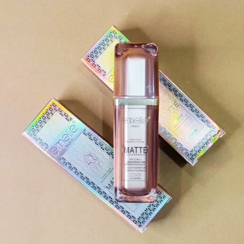 emelie matte waterproof skin perfector with primer long lasting oil control spf 15 shade 1 30 ml