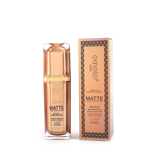 emelie matte waterproof skin perfector with primer long lasting oil control spf 15 shade 1 30 ml 1