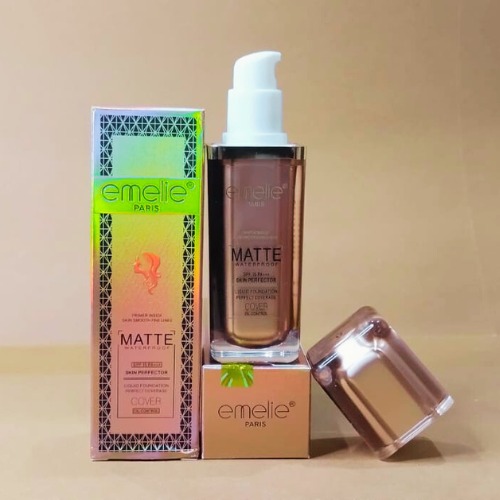 emelie matte waterproof skin perfector with primer long lasting oil control spf 15 shade 1 30 ml 3