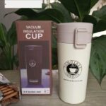 hot cold stainless steel vacuum flask 380ml double wall insulated water bottle leakproof coffee tea thermos travel mug random color 6
