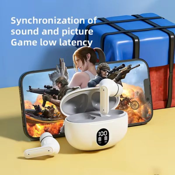 professional display earbuds stereo 895b wireless bluetooth earbuds mic in ear headphones with led display type c fast charging bluetooth 5 3 for android iphone with cable with box random 2 2 (6)