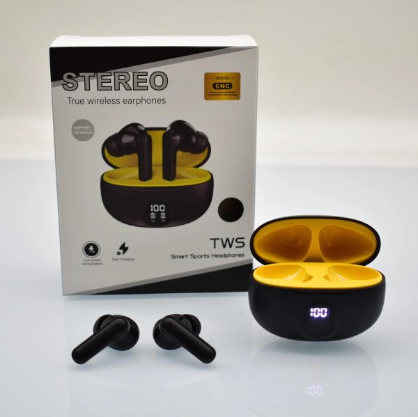 professional display earbuds stereo 895b wireless bluetooth earbuds mic in ear headphones with led display type c fast charging bluetooth 5 3 for android iphone with cable with box random 2 2 (7