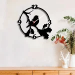 sparrow decorative 3d wooden wall clock for living room bedroom office kitchen etc mdf wall clock 1 (1)