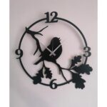 sparrow decorative 3d wooden wall clock for living room bedroom office kitchen etc mdf wall clock 2