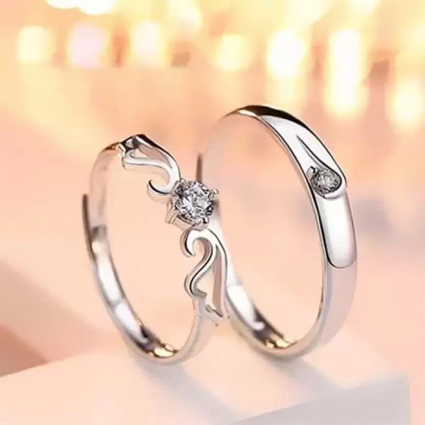 1 pair of couple ring for engagement and friendship gift stainless steel ring 1 (2)