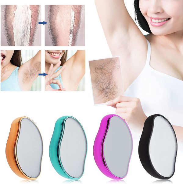 crystal hair eraser magic crystal hair remover painless hair removal with epilator mini hair remover for men and women leg arm back soft smooth silky skinrandom color 4 3
