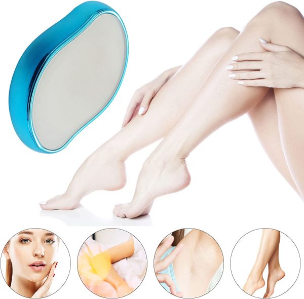 crystal hair eraser magic crystal hair remover painless hair removal with epilator mini hair remover for men and women leg arm back soft smooth silky skinrandom color 4 4