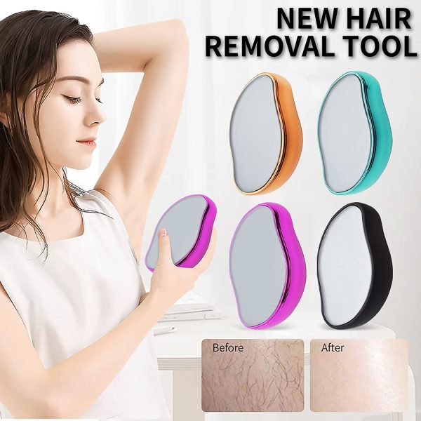 crystal hair eraser magic crystal hair remover painless hair removal with epilator mini hair remover for men and women leg arm back soft smooth silky skinrandom color 4 5