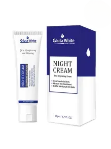 gluta white night cream advanced skin brightening nourishing anti aging formula 50ml 5