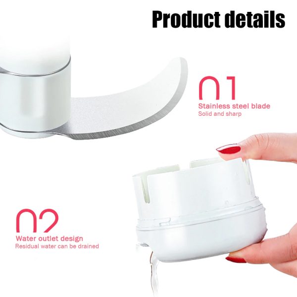 mini chopper hand power food chopper mincer mixer blender 3 4